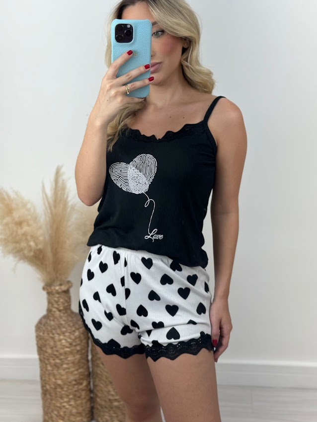 Short doll alcinha malha ribana - Imagem 2