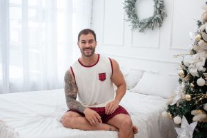 Pijama manga cavada masculino curto suede premium