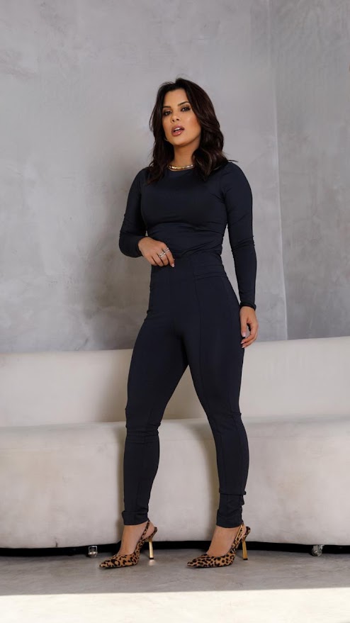 Calça Slim em poliamida premium - Imagem 4