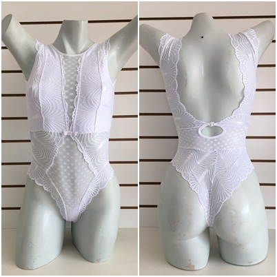Body sem bojo costas vazadas em renda - Imagem 12