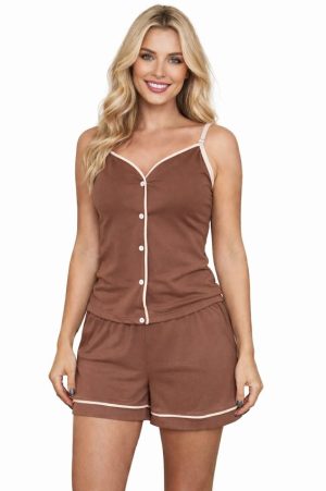 Short doll americano alcinha em suede