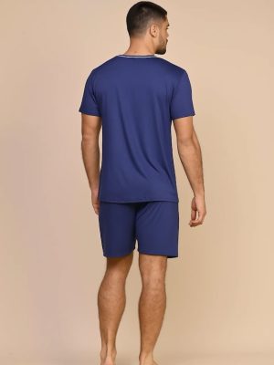 Pijama masculino curto Suede